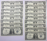 Lot of 17-1957 Uncirculated Silver Certificate Banknotes
