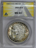 1921-D ANACS MS 63 Morgan Silver Dollar-7338197