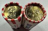 (2) - $25 BU Rolls William Harrison Dollars, one roll P and one roll possibly P.
