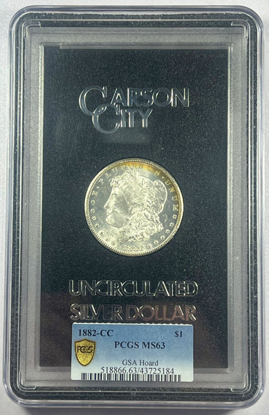 1882-CC PCGS MS63 GSA Hoard Morgan Dollar