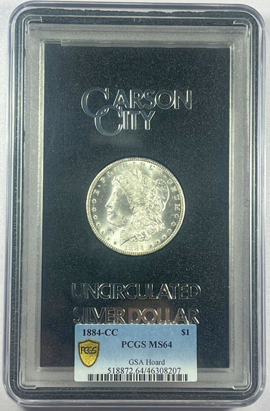 1884-CC PCGS MS64 GSA Hoard Morgan Dollar