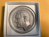 Lyndon B. Johnson Silver Medal, Medallic Arts, NY, New York, 4.845 oz, Box/Papers #2380