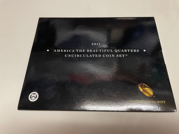 2011 P & D US Mint America the Beautiful Quarters Uncirculated Coin Set