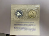 Lot of Three 1971 Eisenhower Uncirculated Silver Dollars Blue Packs Sealed