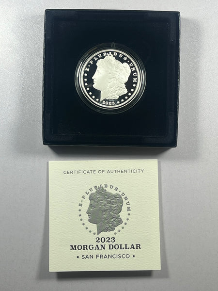2023 S Morgan Silver Dollar Proof Coin with US Mint Box and COA
