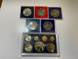 WESTERN SAMOA SPECIMEN COIN SET AND 5 SAMOA SISFO $1 COINS 1974,1977,1978,1979,1980 COPPER NICKEL COINS