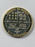 2.5 oz 24K Gold over .999 Silver Round to Honor 9-11 Memorial