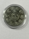 2022 1 Oz Silver Mexican LOTUS GIRL LIBERTAD Ruthenium Colored Coin w/Box & COA