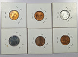 25 DIFFERENT BU WHEAT CENTS 1938 TO 1958 GEM COINS!