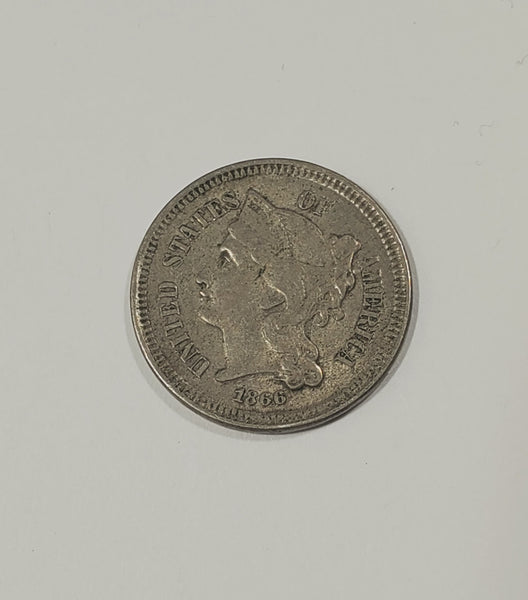 Online Special - 1866 Nickel Three-Cent Piece