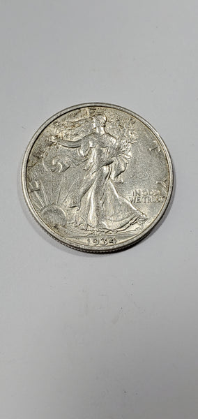 Online Special - 1934 Silver Walking Liberty Half Dollar