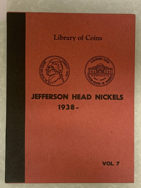 Empty Library of Coins - Jefferson Head Nickels 1938-  Coin Album-Excellent Shape*