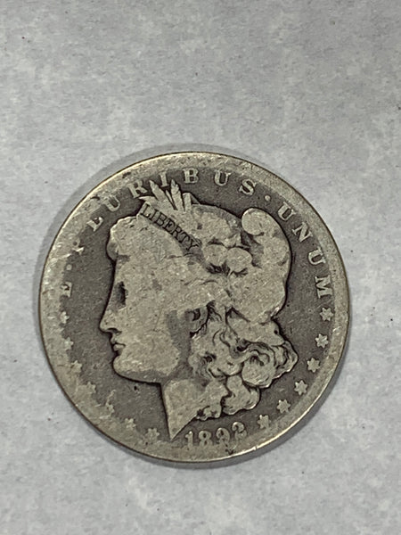 1892-CC Morgan Silver Dollar - Lot 1 *