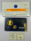 Set of 2-Abraham Lincoln 24k Gold Plated Copper Nickel & Presidential Dollar Coins