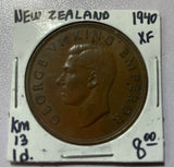 NEW ZEALAND MISCELLANEOUS LOT COINS 1933 TO 1973