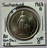 SWITZERLAND MISCELLANEOUS 10 COIN LOT 1850 TO 1968