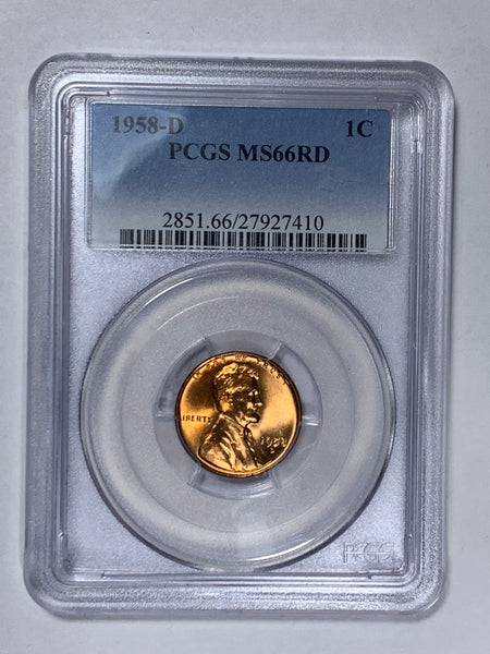 Online Special - 1958-D PCGS MS66RD (Red) Lincoln Cent