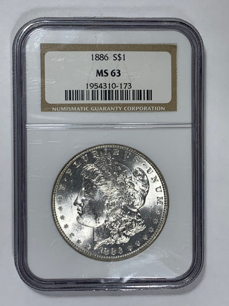 Online Special - 1886 NGC MS 63 Morgan Dollar in Old Holder