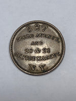 1863 Frederick Follwagen Jr 587 Third Ave-20 & 21 Centre Market NY Civil War Store Card