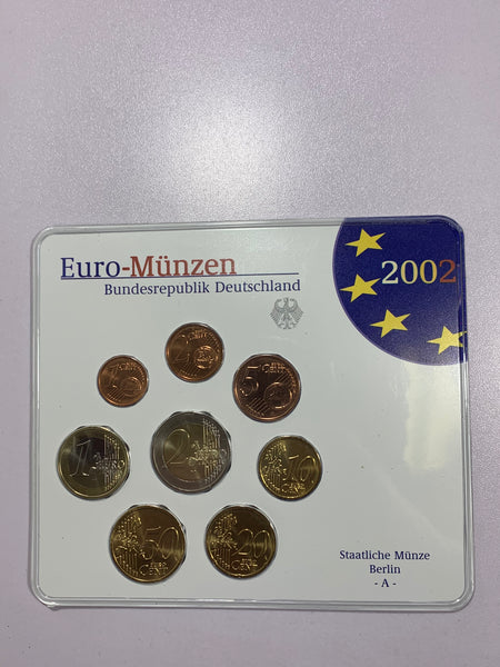 2002-A (Berlin) Uncirculated Euro 8 Coin Mint Set