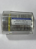 Tube of 20 2008 PCGS BU First Strike American Silver Eagle Coins