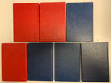 Lot of 7 Red (13, 18, & 20 Ed) & Blue (17, 21, 23, 37 Ed) United States Coins Books