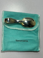 Tiffany & Co. Sterling Silver Curved Handle Loop Baby Spoon in Tiffany Pouch